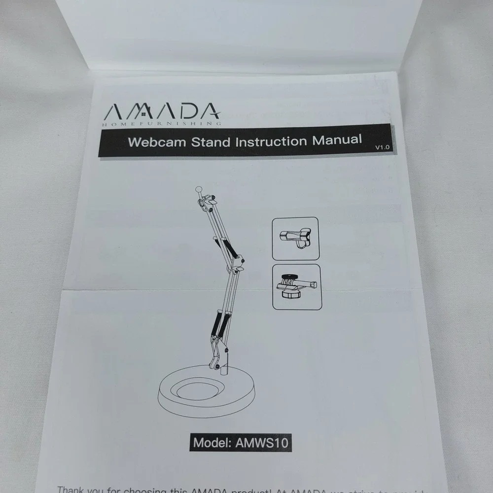 NEW Amada Webcam Stand for Live‎ Streaming Camera Mount Model AMWS10 - NIB